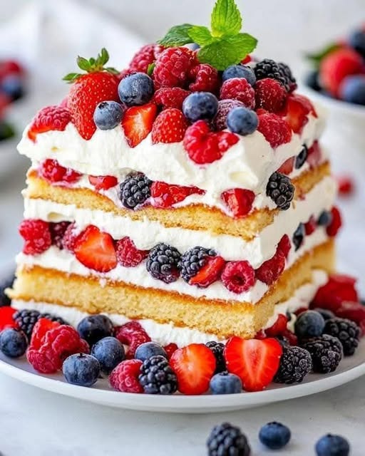 Berry licious layered cake