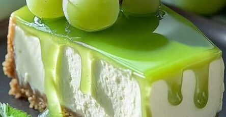 Cheesecake de uva verde