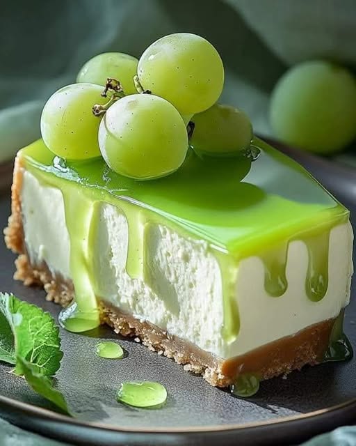 Cheesecake de uva verde