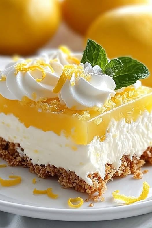Lemon pretzel salad recipe