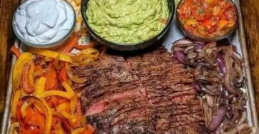 Sizzling steak fajitas recipe