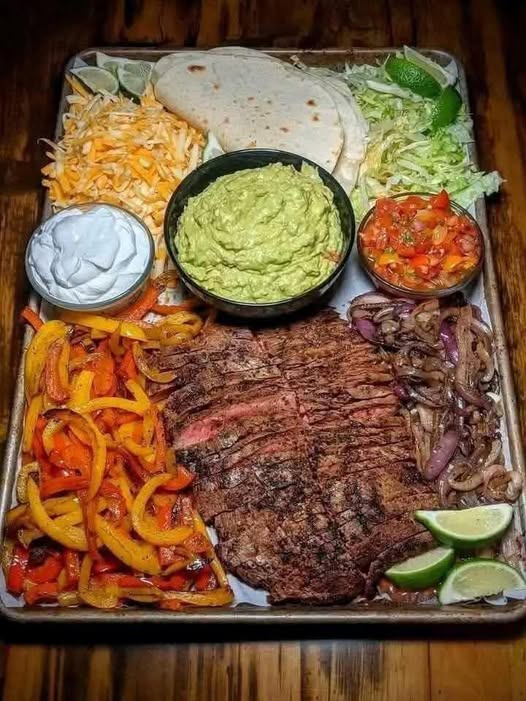 Sizzling steak fajitas recipe