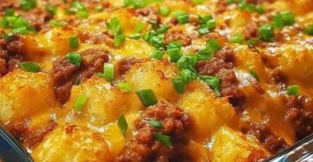 Sloppy joe tater tot casserole