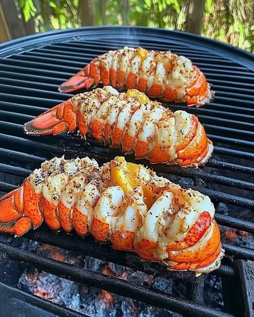 Smoked lobster tails