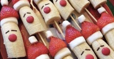 Banana Santa Skewers