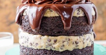 Chocolate Chip Cookie Dough Cake