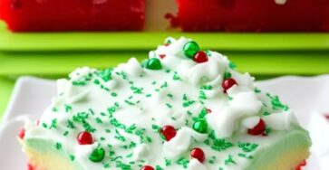 Christmas Red Velvet Poke Cake