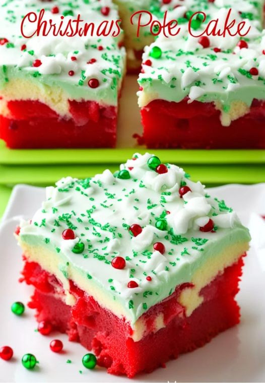 Christmas Red Velvet Poke Cake