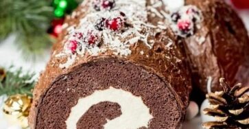 Christmas Yule Log Cake