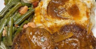 Hamburger Steak With Onion Gravy Recipe