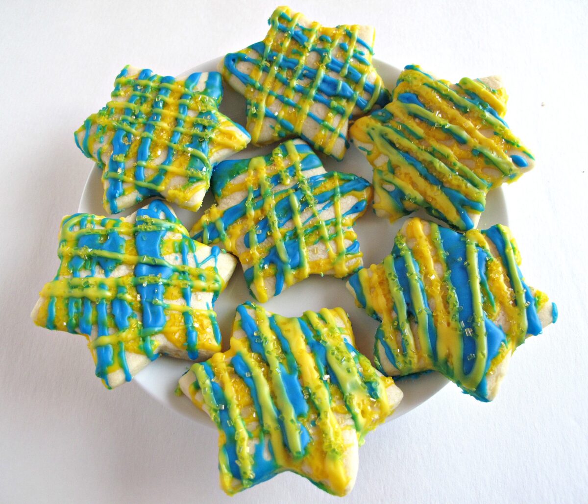 Lemon Sugar Cookies Cut Out Stars