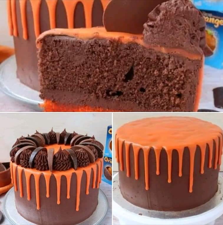 Orange Drip Cake