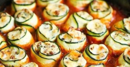 Zucchini Lasagna Roll Ups