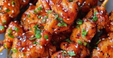 Bang Bang Chicken Skewers Are A Delicious And Flavorful Dish