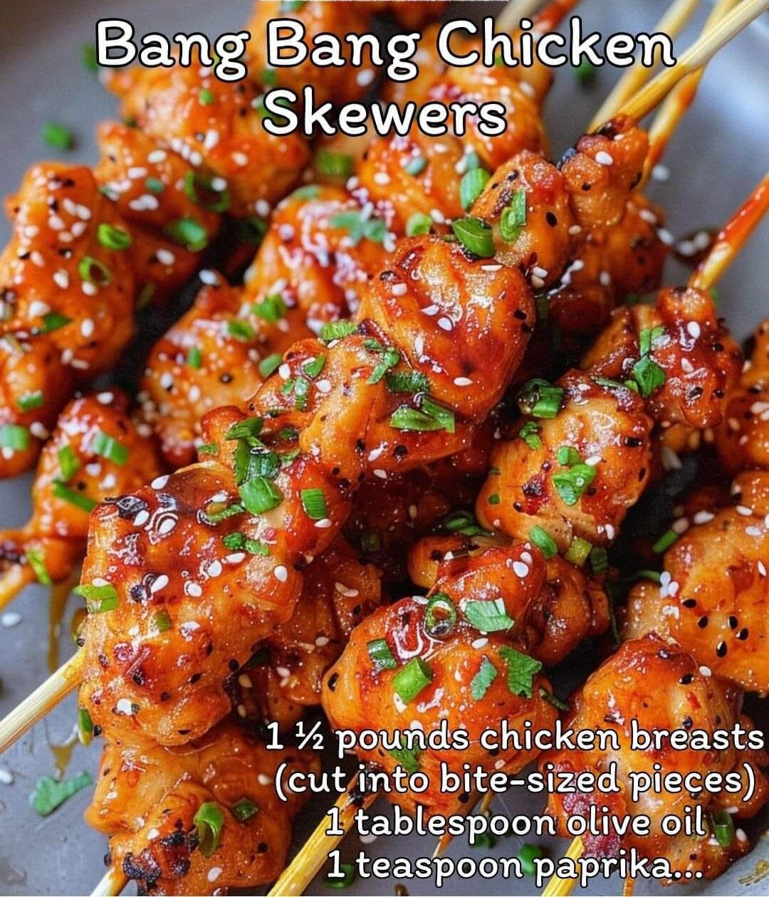Bang Bang Chicken Skewers Are A Delicious And Flavorful Dish
