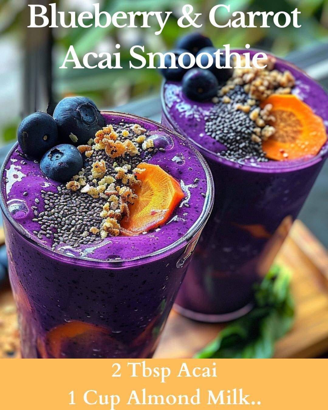 Blueberry & Carrot Acai Smoothie