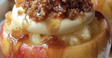 Cheesecake Stuffed Baked Apples