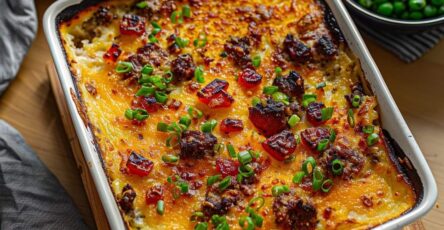 Cheesy Loaded Meatloaf Casserole