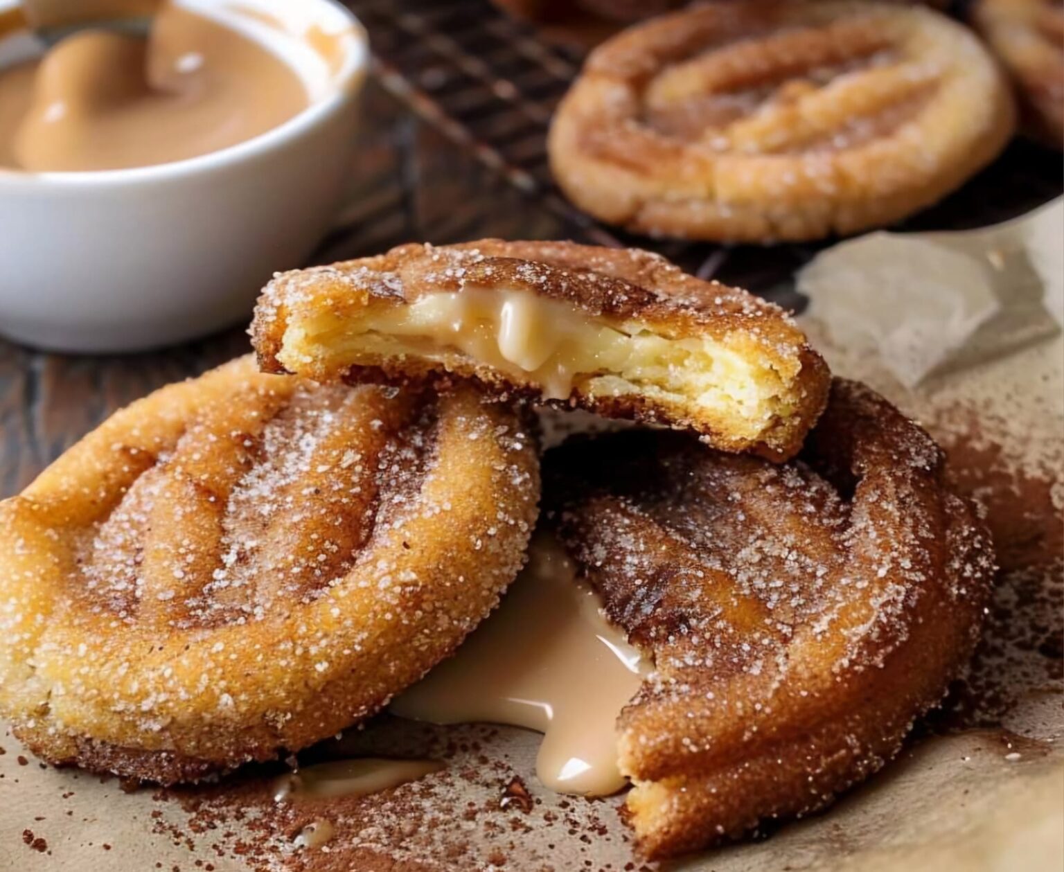 Churro Cheesecake Cookies