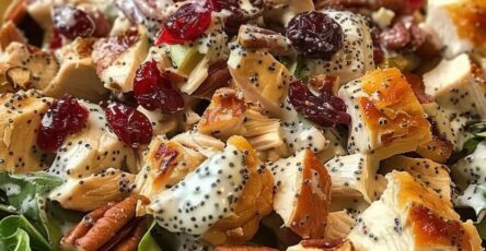 Cranberry Pecan Chicken Salad With Poppy Seed Dressing