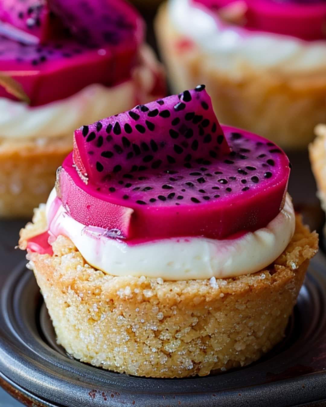 Dragon Fruit Mini Cheese Bites