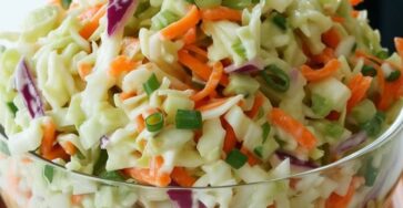 Easy Creamy Coleslaw With Green Onions