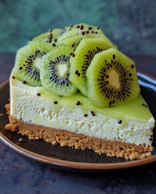 Easy Kiwi Cheesecake