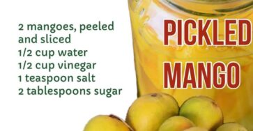 Easy Pickled Mangos