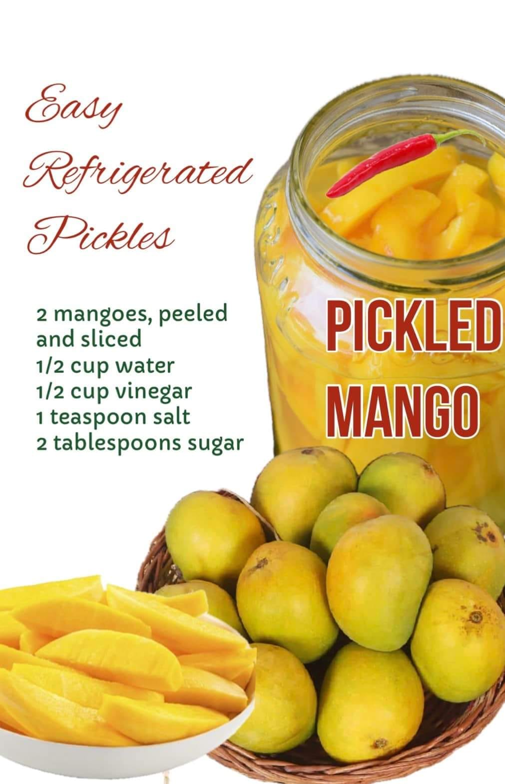 Easy Pickled Mangos