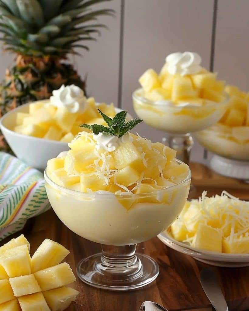 Easy Pineapple Dessert A 3 Ingredient Tropical Delight