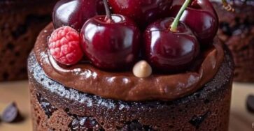 Elegant Mini Black Forest Cakes