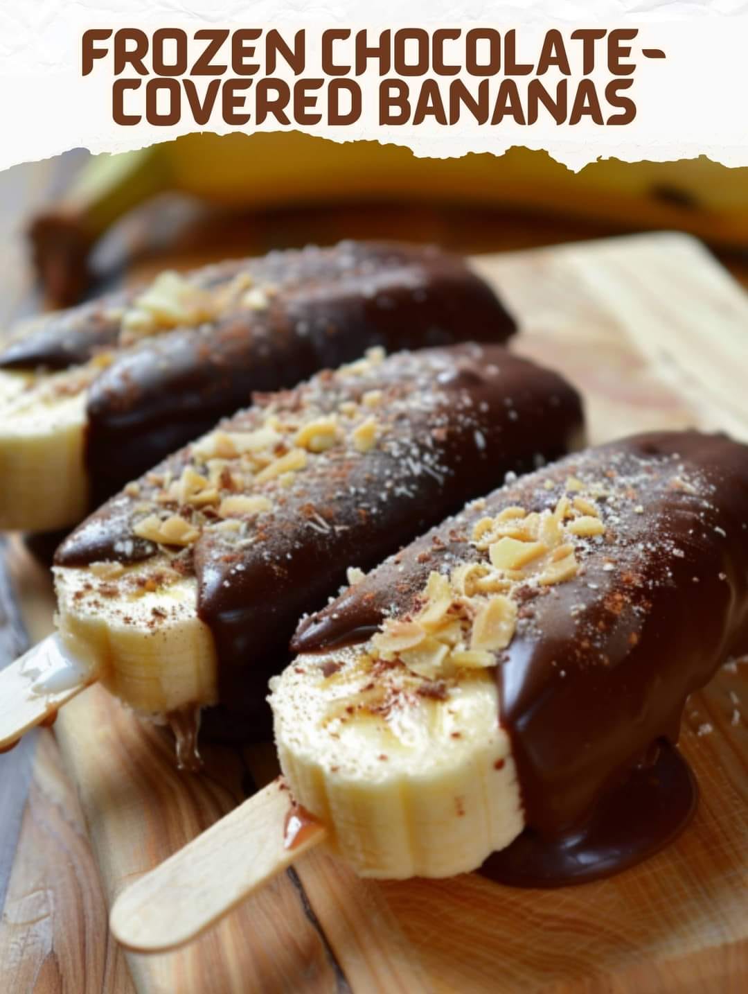 Frozen Chocolate Covered Bananas