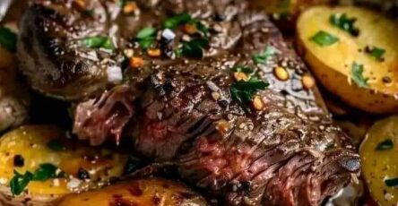 Garlic Steak And Potato Foil Packs