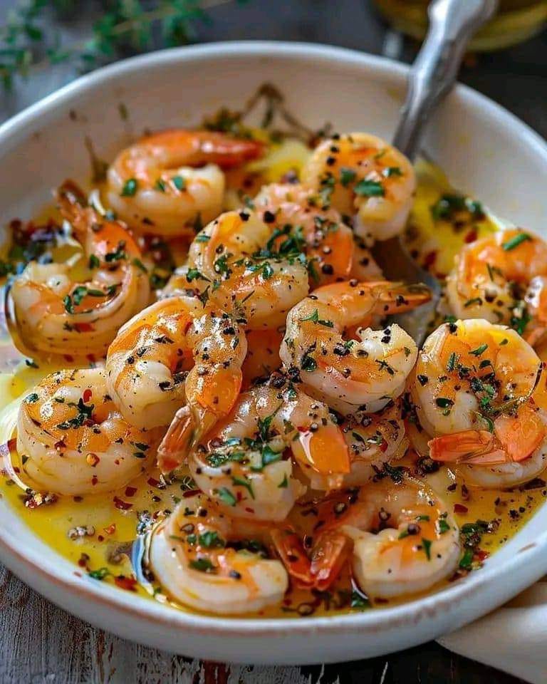 Garlicky Shrimp Scampi With Linguine