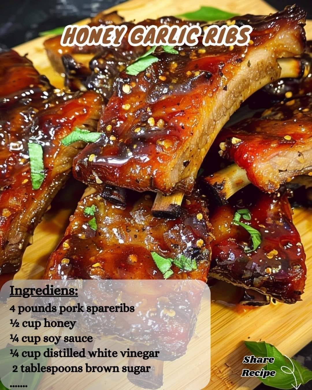 Honey Garlic Ribs