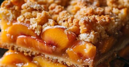 Irresistible Peach Cobbler Bars