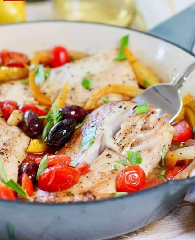 Mediterranean Fish Skillet