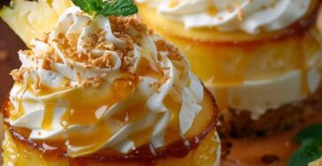 Mini Pineapple And Condensed Coconut Milk Cheesecakes