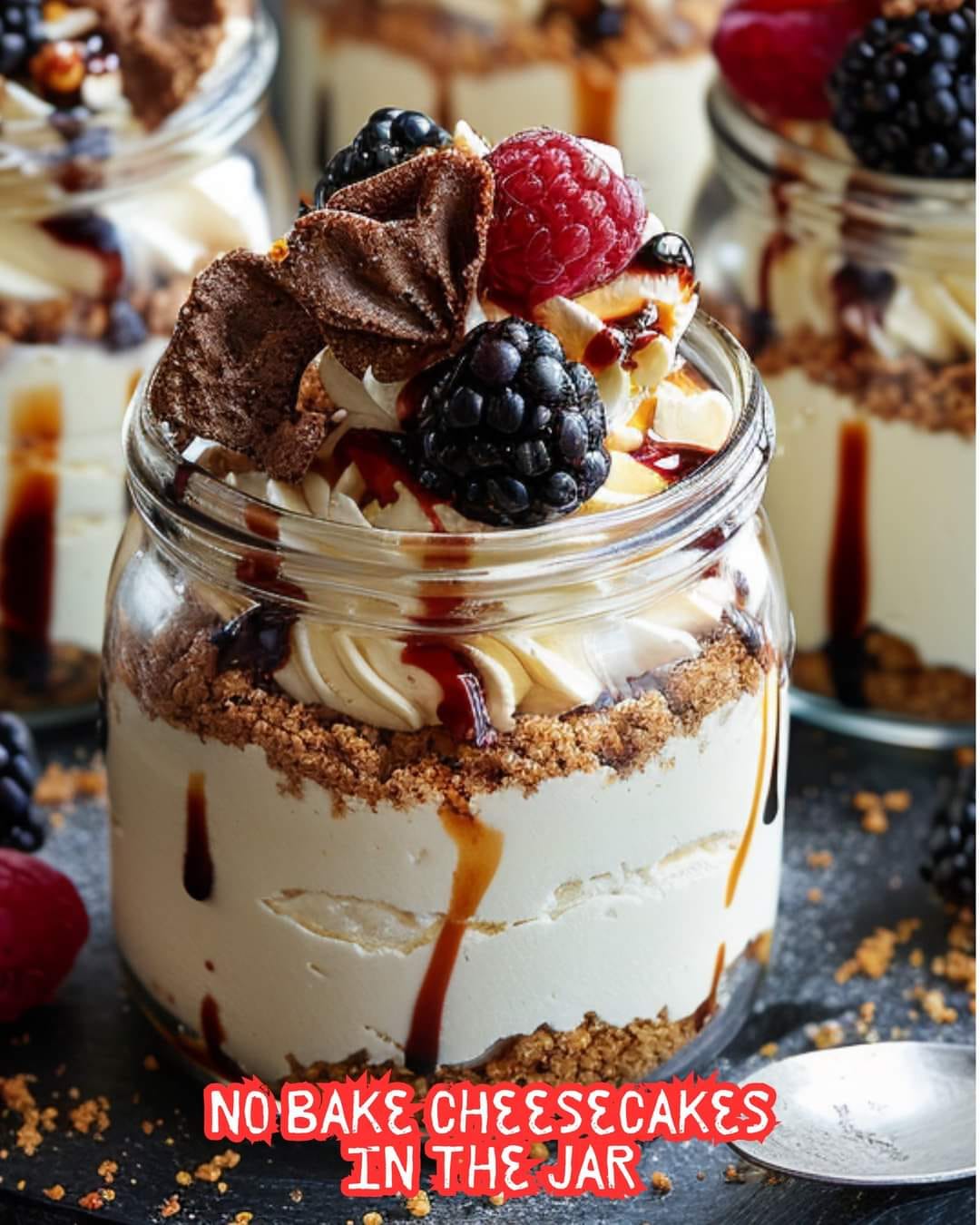 No Bake Cheesecakes In The Jar