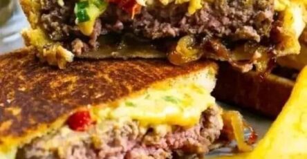 Pimento Cheese Patty Melts