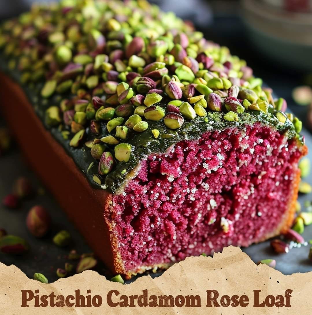 Pistachio Cardamom Rose Loaf