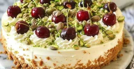 Refreshing Citrus Pistachio Cheesecake