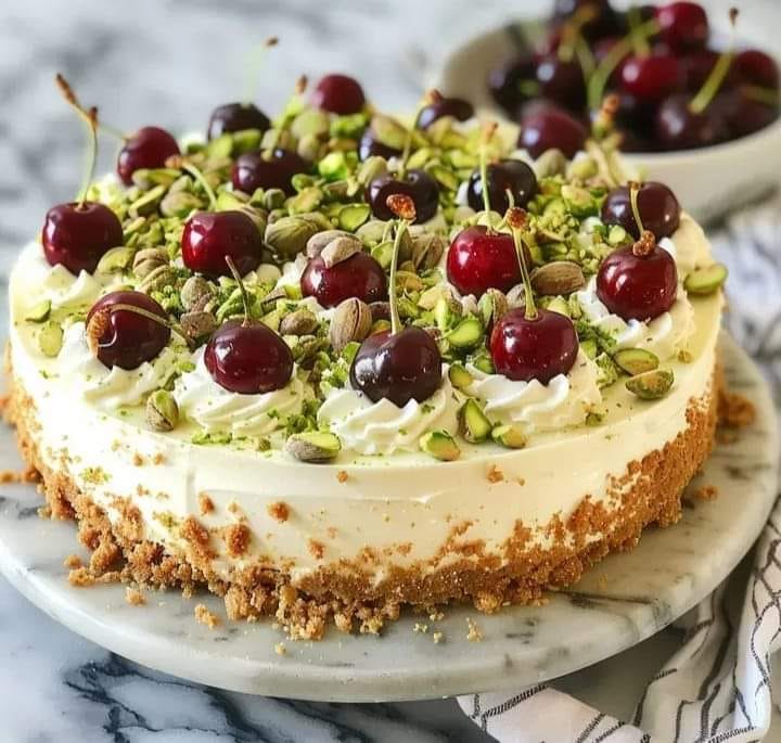 Refreshing Citrus Pistachio Cheesecake