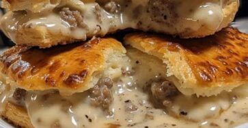 Sausage, Gravy, And Biscuit Pie