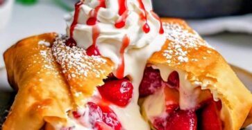 Strawberry Cream Cheese Chimichanga