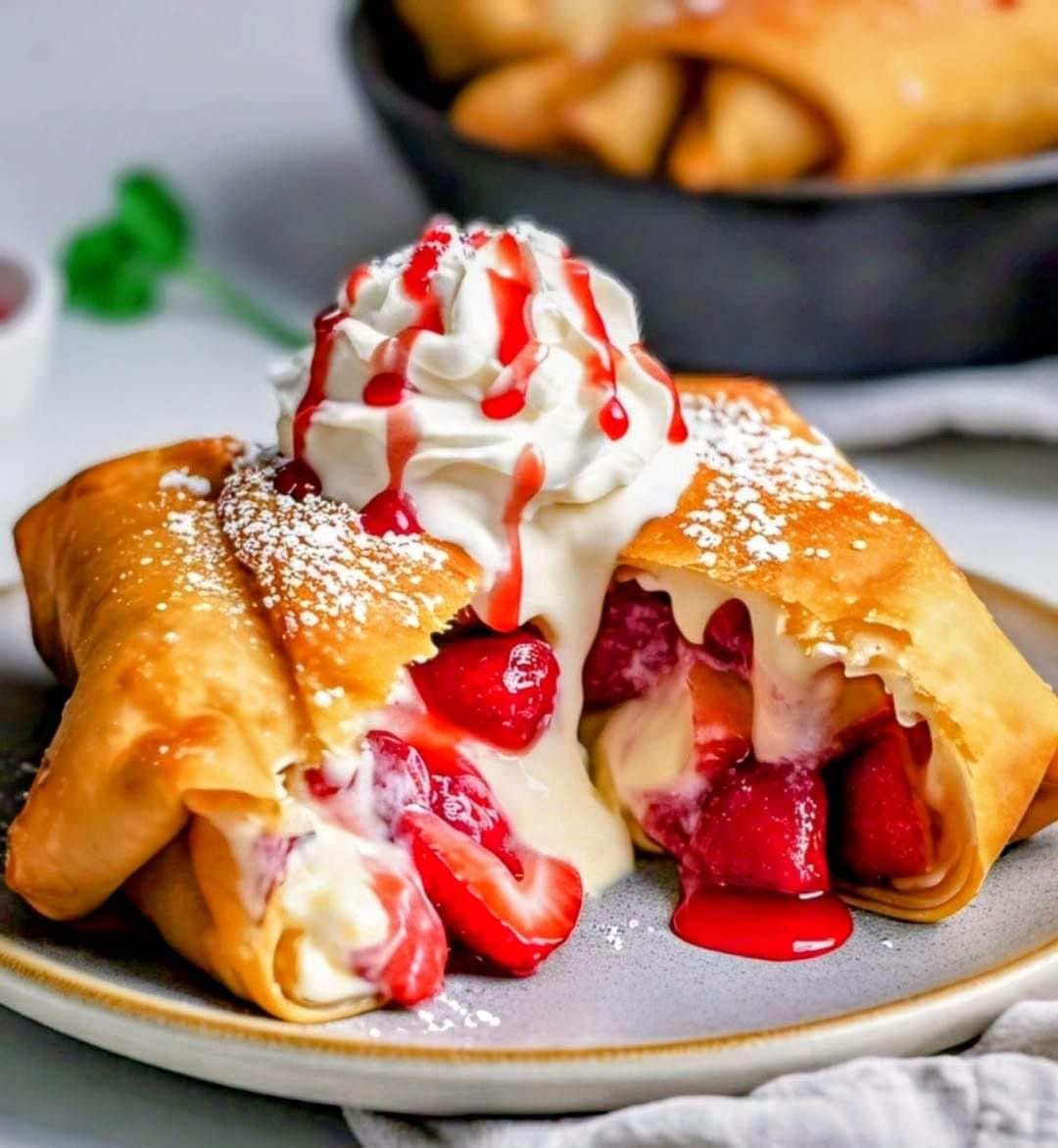 Strawberry Cream Cheese Chimichanga