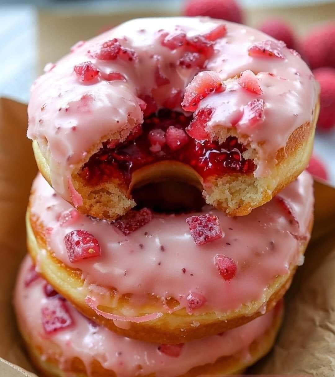 Strawberry Donutquick And Delicious!