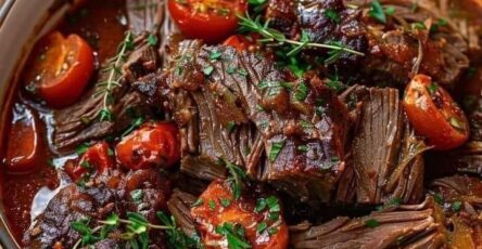 Tuscan Style Slow Cooked Beef Roast