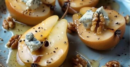 Walnut Blue Cheese Honey Pears