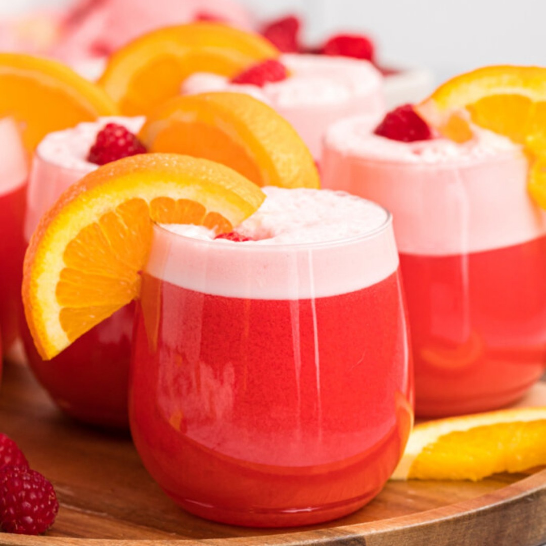 A Bubbly Fruit Drink With Sherbet. Great For Parties.